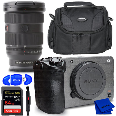 Sony FX30 Digital Cinema Camera and Sony FE 24-70mm f/2.8 GM II Lens Kit