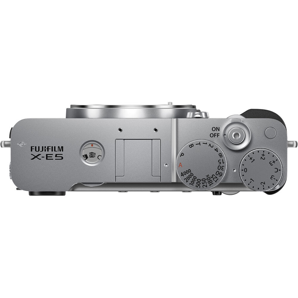 FUJIFILM X-E5 Mirrorless Camera Body (Silver) 16949923 - 10PC Accessory Bundle