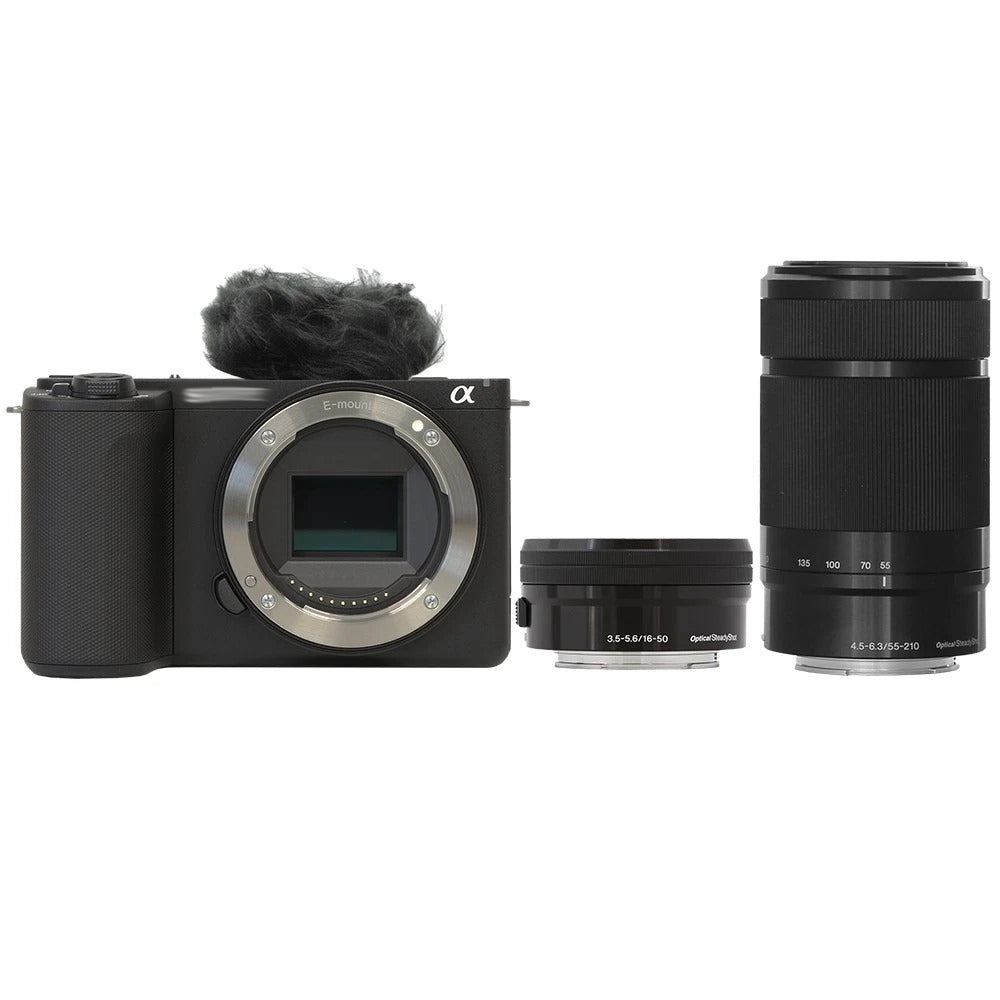 Sony ZV-E10 II Mirrorless Camera with 16-50mm II & 55-210mm Lens (Black)