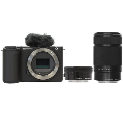 Sony ZV-E10 II Mirrorless Camera with 16-50mm II & 55-210mm Lens (Black)