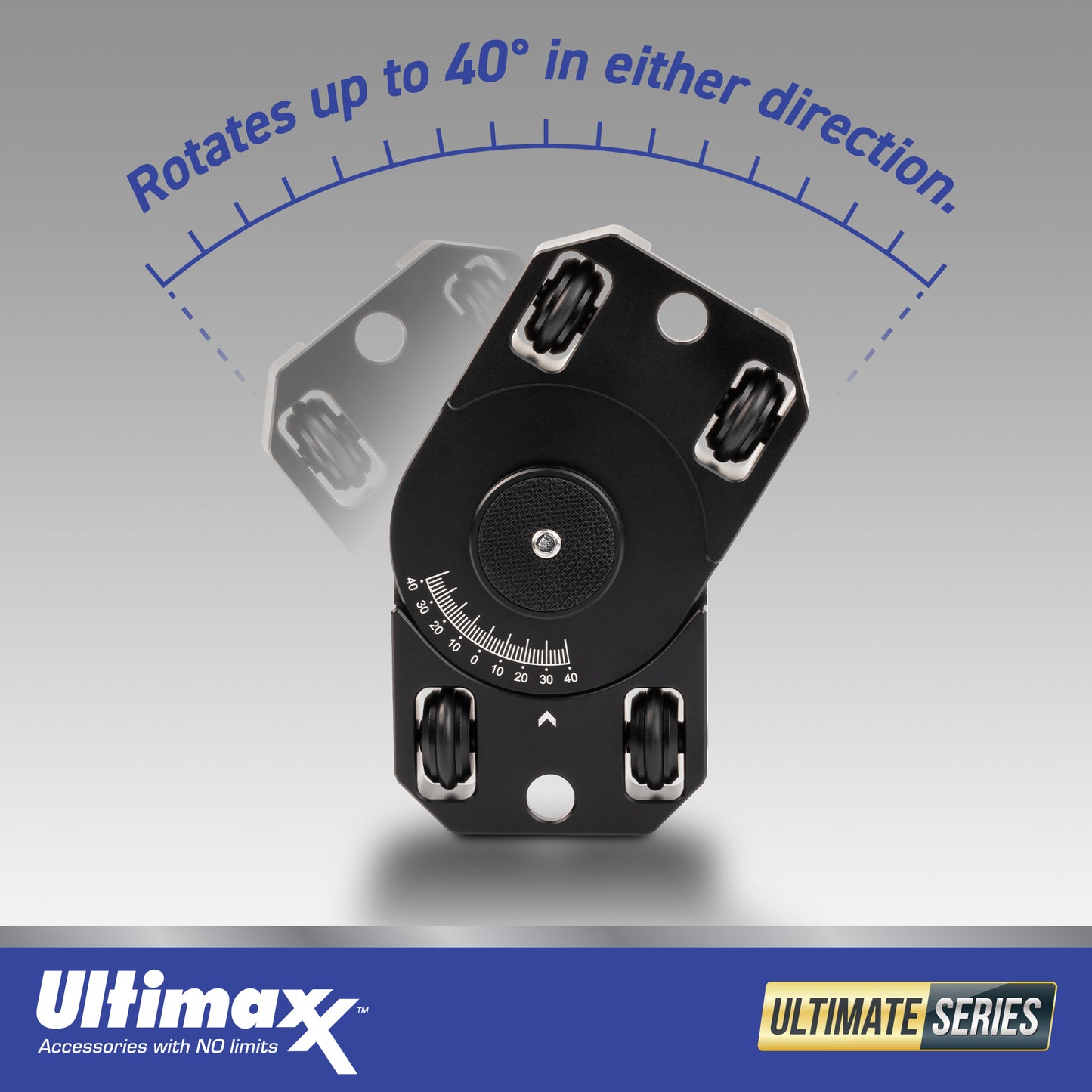 Ultimaxx Portable Mini Metal Dolly w/ Swivel Ball, Action Camera Adapter & Screw