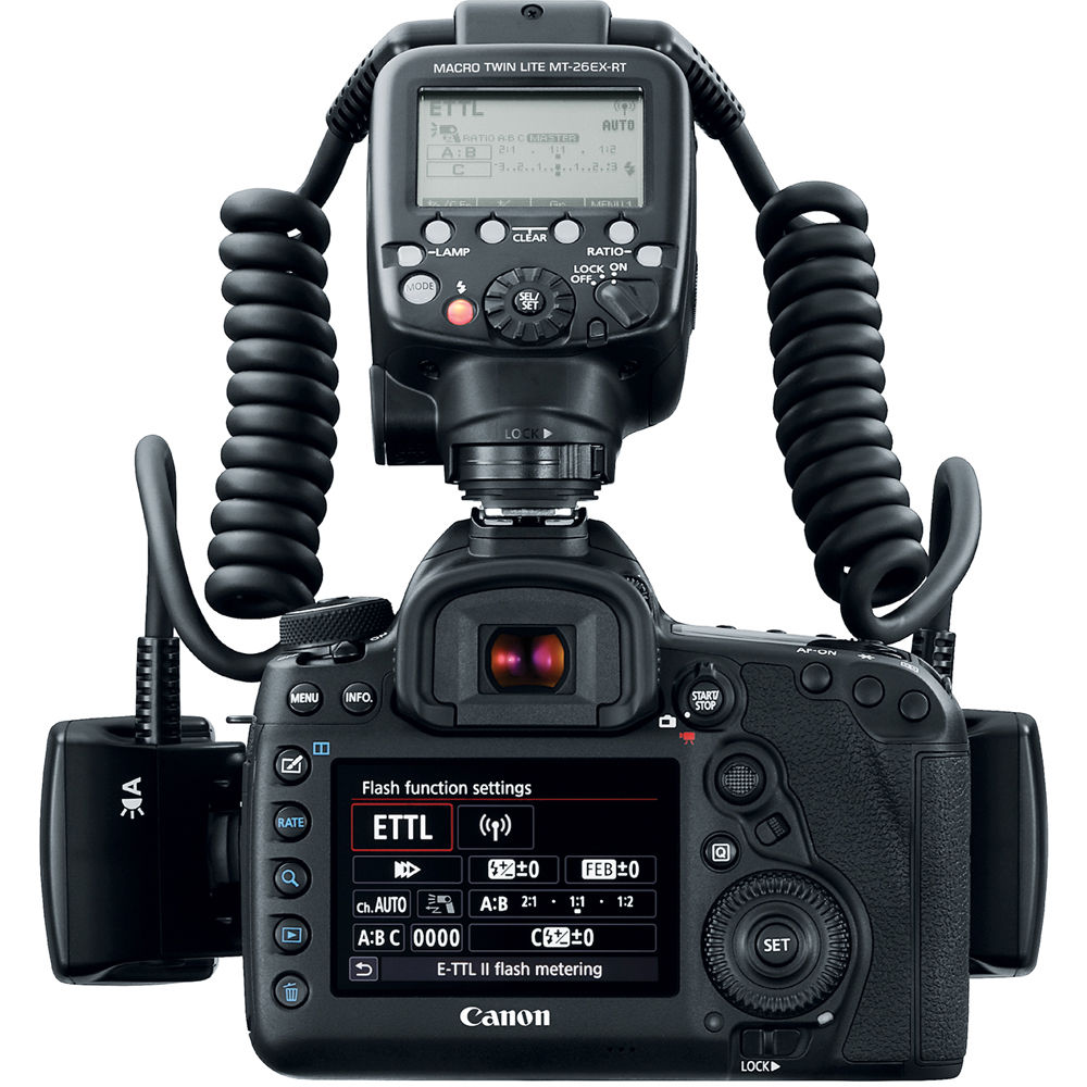Canon MT-26EX-RT Macro Twin Lite 2398C002 - 6PC Accessory Bundle