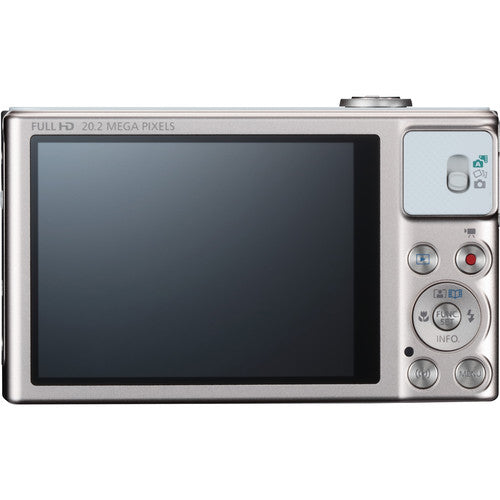 Canon PowerShot SX620 HS Digitalkamera (Silber) + 64 GB + LED-Beleuchtungsset im Paket