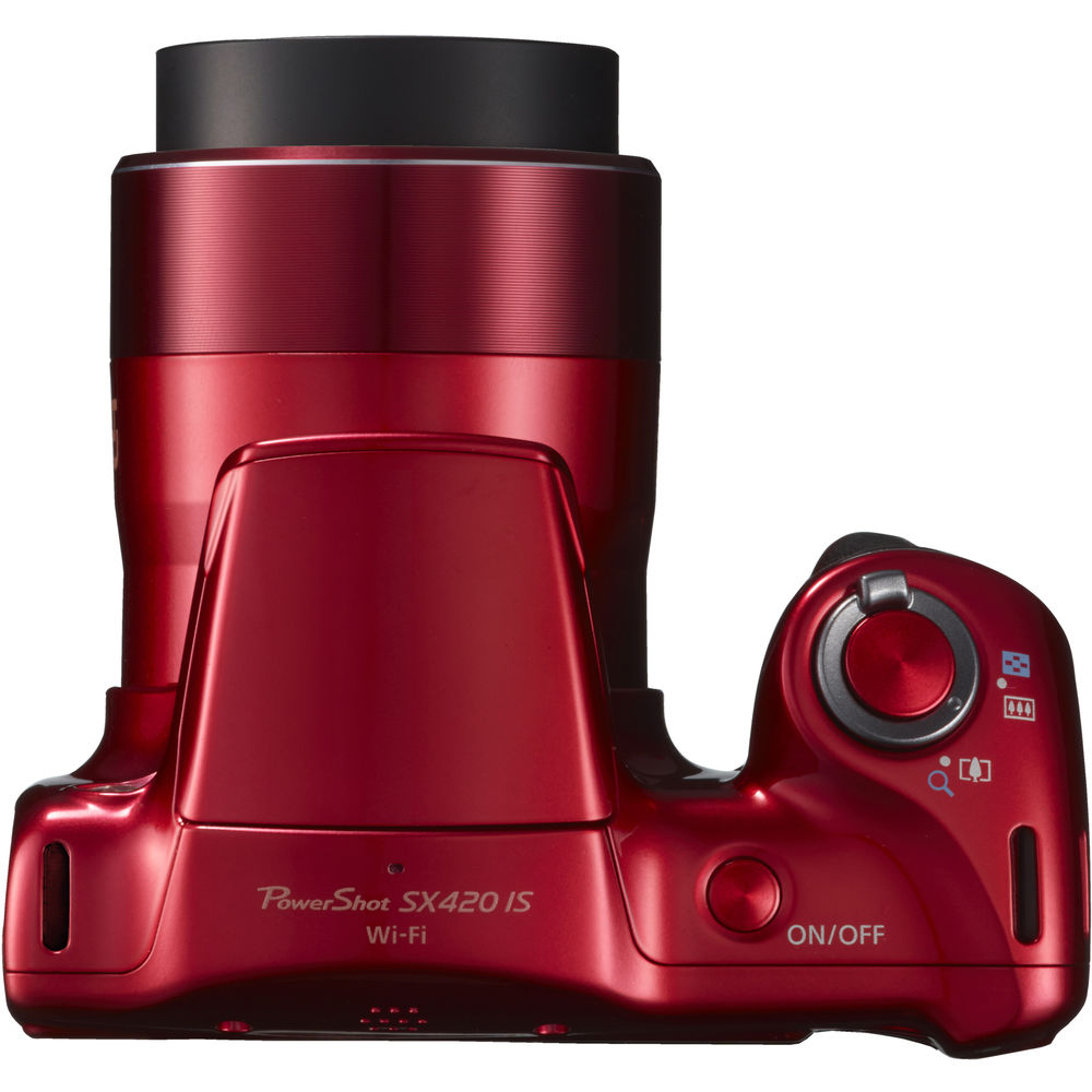 Canon PowerShot SX420 IS 20MP Digitalkamera (Rot) 1069C001 - 12-teiliges Zubehörset