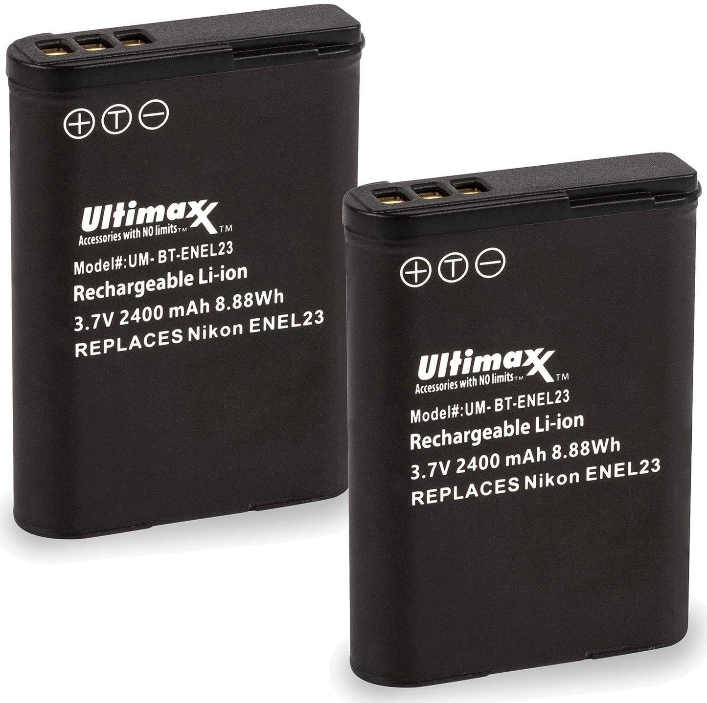 ULTIMAXX Ersatzakku und Reiseladegerät für Nikon EN-EL23