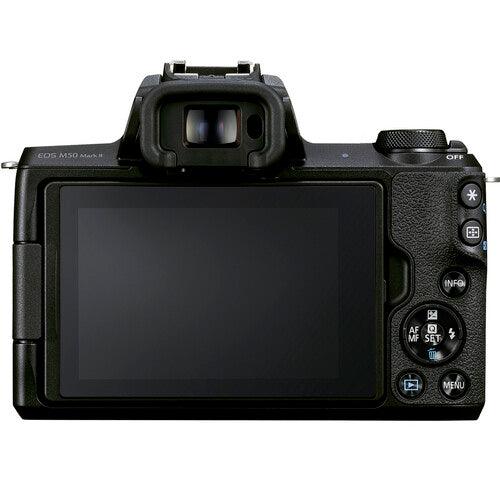 Canon EOS M50 Mark II Mirrorless Camera with 15-45mm Lens (Black) - 64GB Bundle