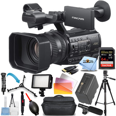 Sony HXR-NX200 HXR-NX200P 4K Professioneller PAL-Camcorder - 64 GB LED-Licht-PAKET