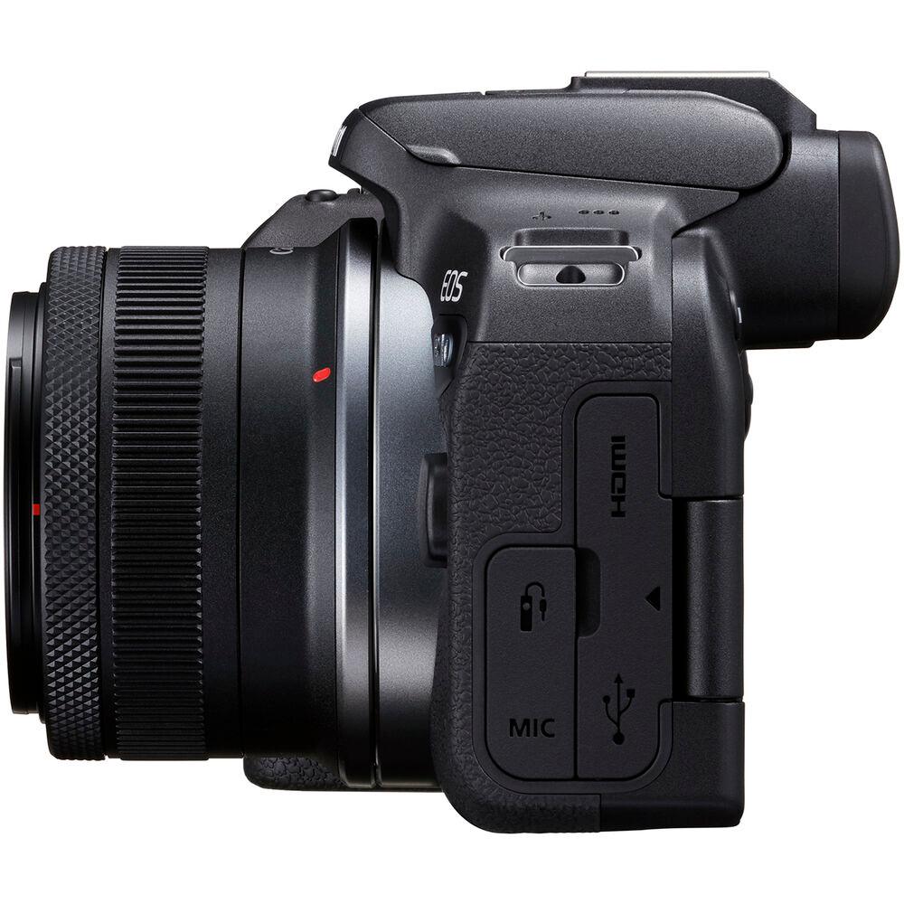 Spiegellose Kamera Canon EOS R10 mit RF-S 18-45 mm f/4.5-6.3 IS STM Objektiv