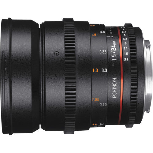 Rokinon 24mm T1.5 Cine DS Lens for Nikon F Mount - DS24M-N Brand New!!