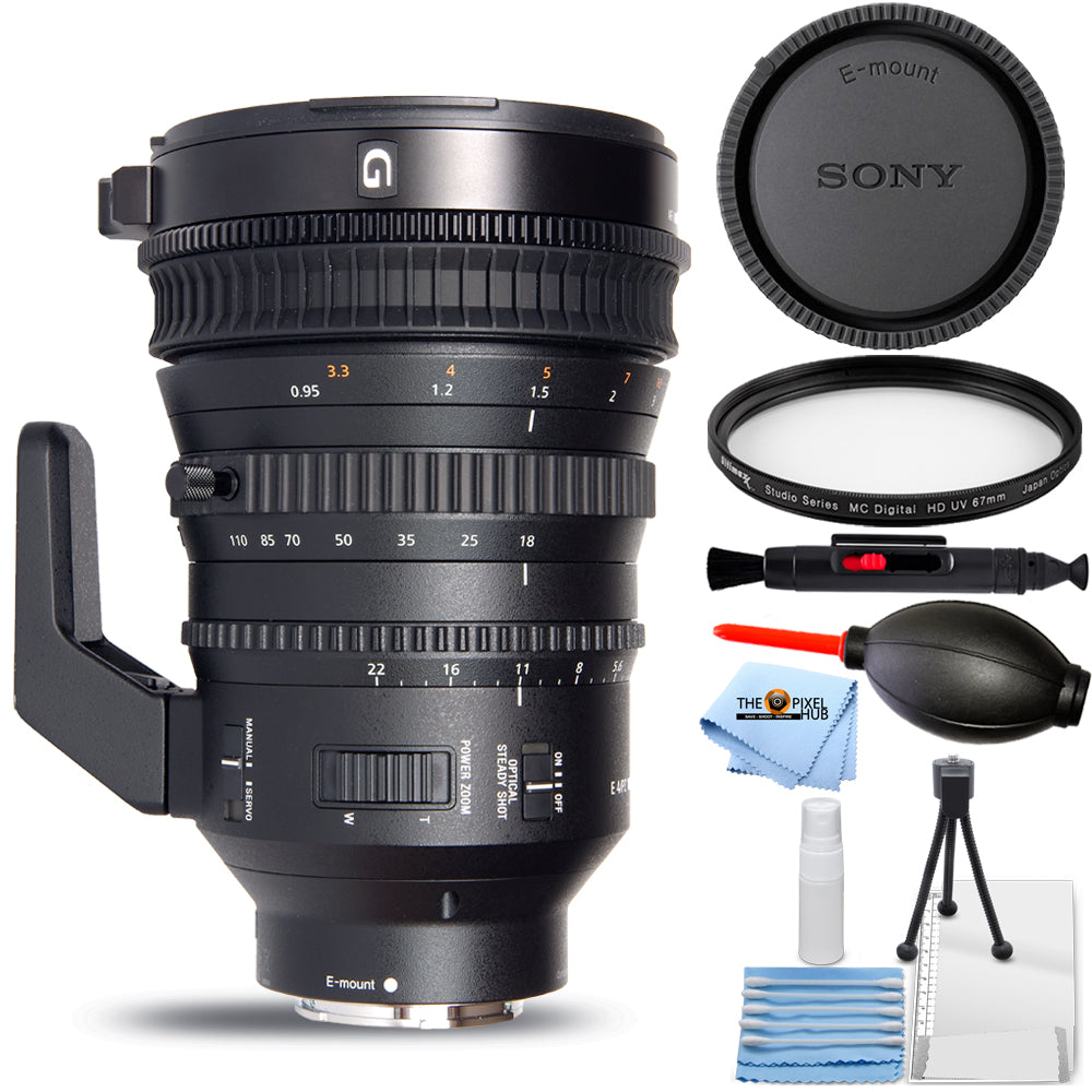 Sony E PZ 18-110mm f/4 G OSS Lens New in White Box - Essential UV Filter Bundle