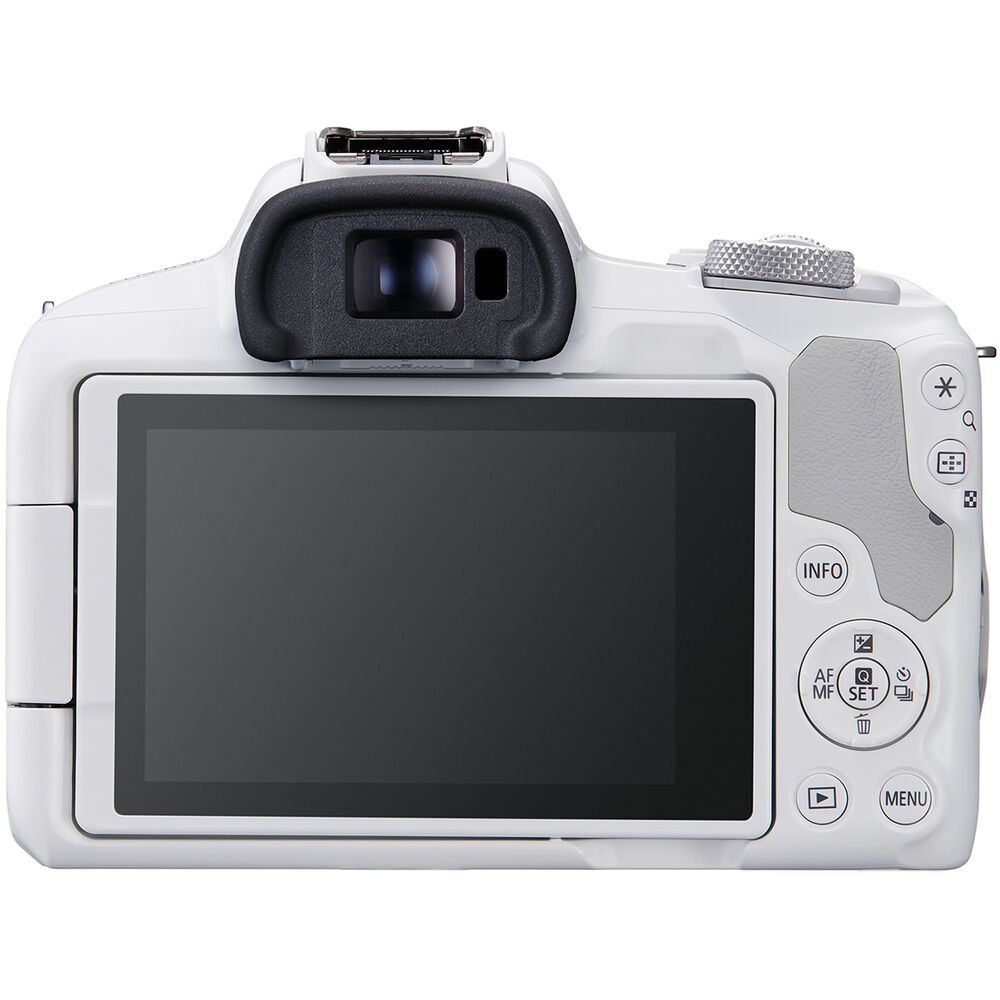Klicken um zu vergrößern
Canon EOS R50 spiegellose Kamera (weiß) 5812C002 – 7-teiliges Zubehörpaket