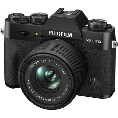 FUJIFILM X-T30 II spiegellose Kamera mit XC 15-45 mm OIS PZ-Objektiv (schwarz)