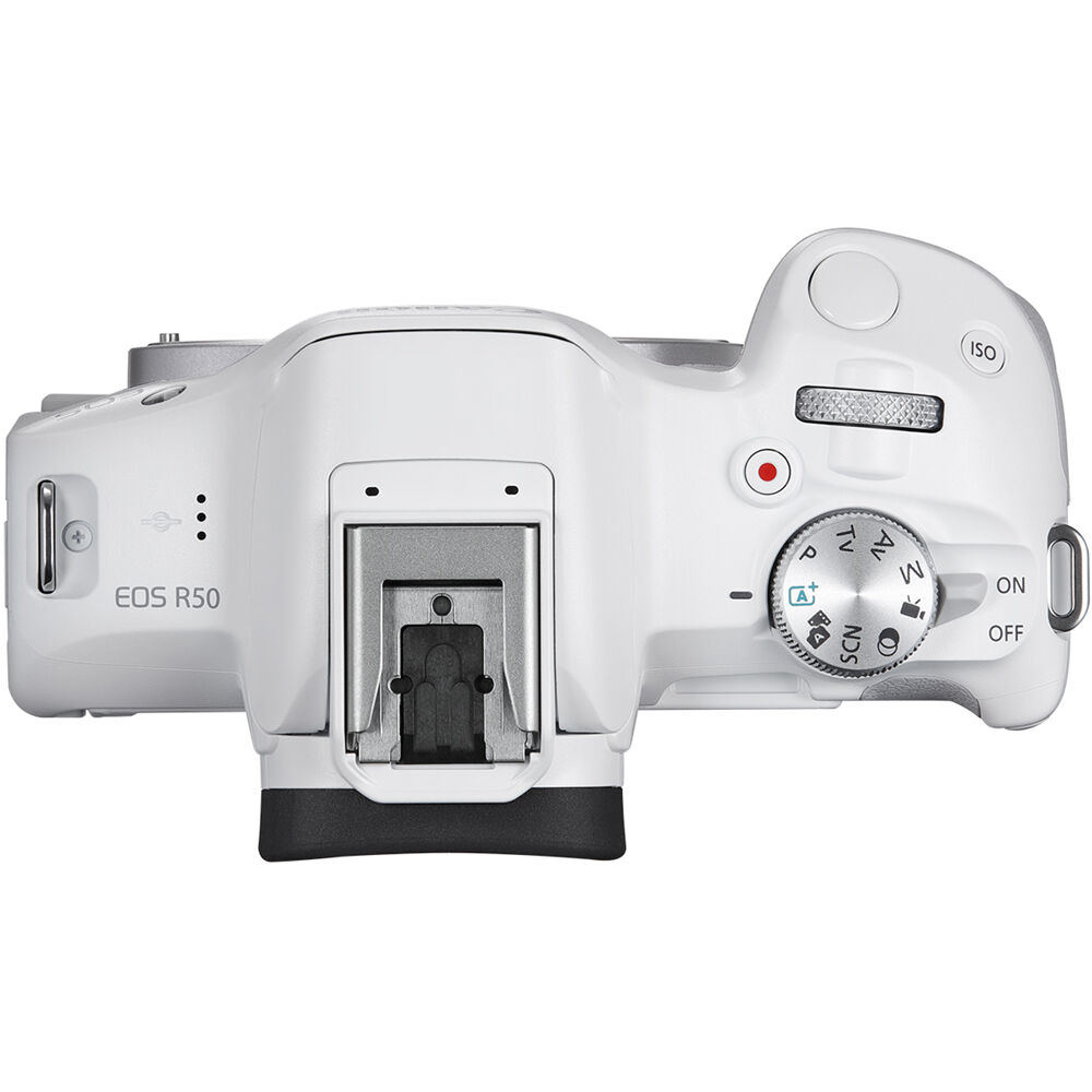 Klicken um zu vergrößern
Canon EOS R50 spiegellose Kamera (weiß) 5812C002 – 7-teiliges Zubehörpaket