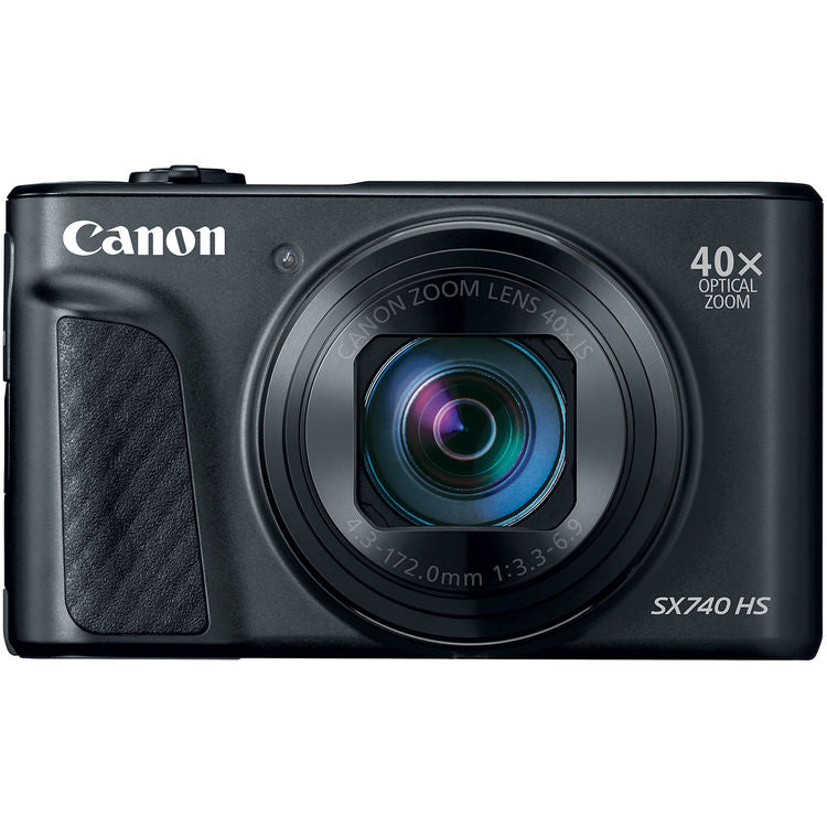 Picture 1 of 7
Canon PowerShot SX740 HS Digital Camera (Black) 2955C001 - 7PC Accessory Bundle