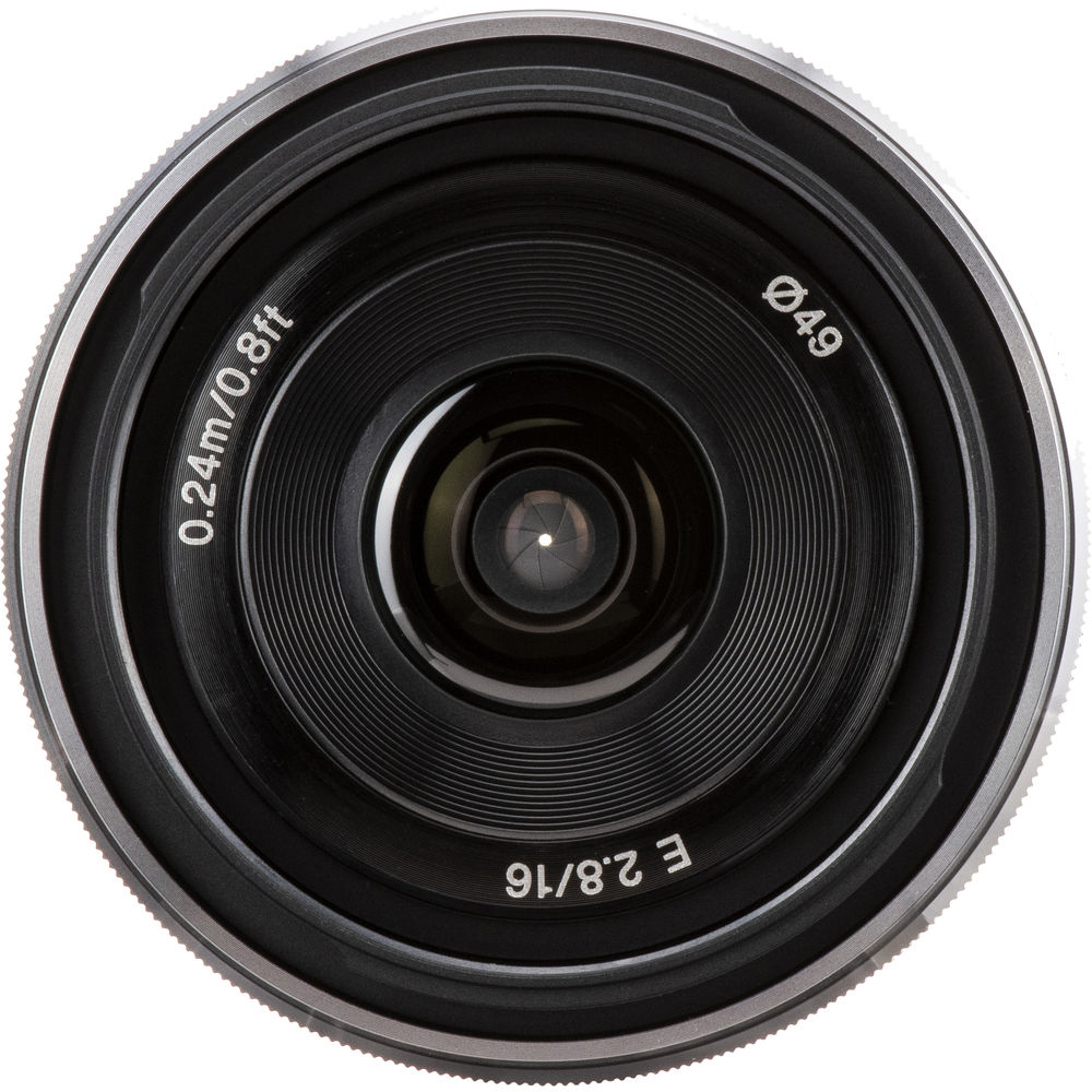Sony E 16mm f/2.8 Lens SEL16F28 - 10PC Accessory Bundle
