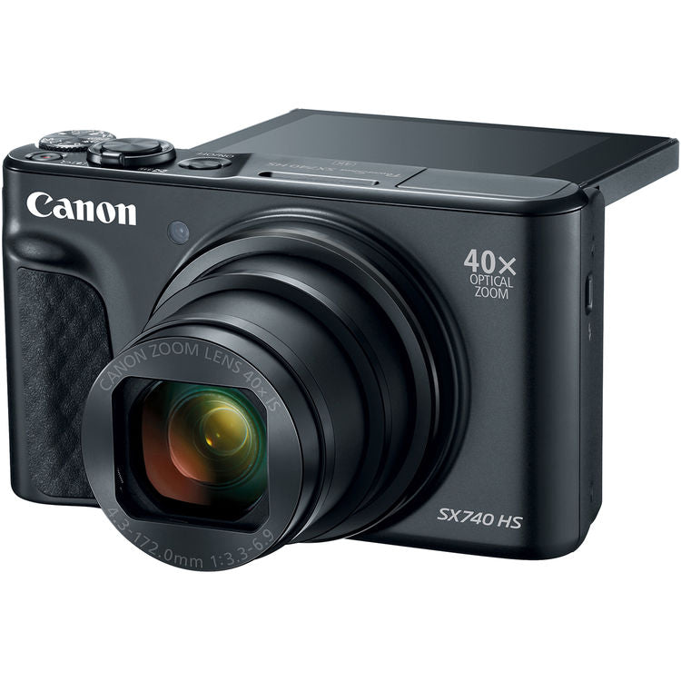 Picture 1 of 7
Canon PowerShot SX740 HS Digital Camera (Black) 2955C001 - 7PC Accessory Bundle