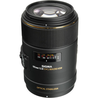 Sigma 105mm f/2.8 EX DG OS HSM Macro Lens for Canon EOS Cameras - 258101