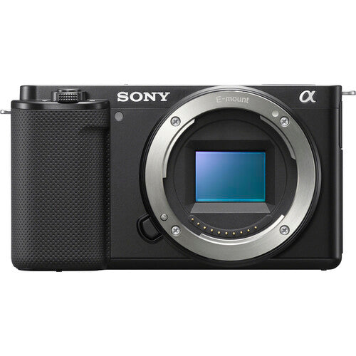 Sony ZV-E10 spiegellose Kamera (nur Gehäuse) (Schwarz) ILCZV-E10/B - Kit-Box