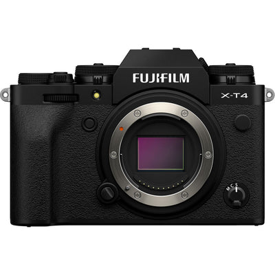 FUJIFILM X-T4 spiegellose Kamera (schwarz) 16652855 – 12-teiliges Zubehörpaket