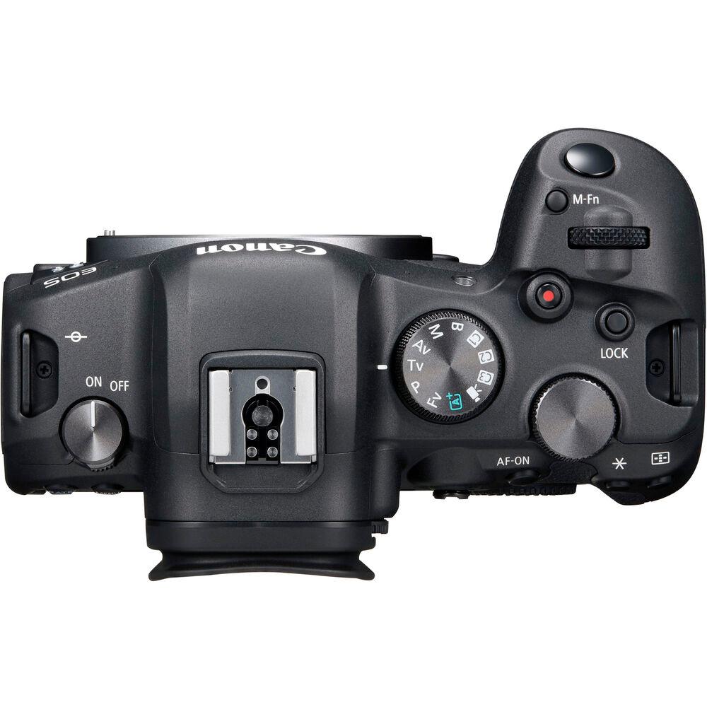 Canon EOS R6 spiegellose Kamera mit 24-105 mm f/4 Objektiv – 7-teiliges Zubehörpaket