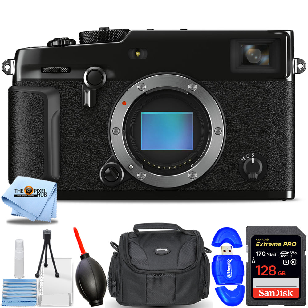 FUJIFILM X-Pro3 Mirrorless Camera (Black) 600021381 - 7PC Accessory Bundle