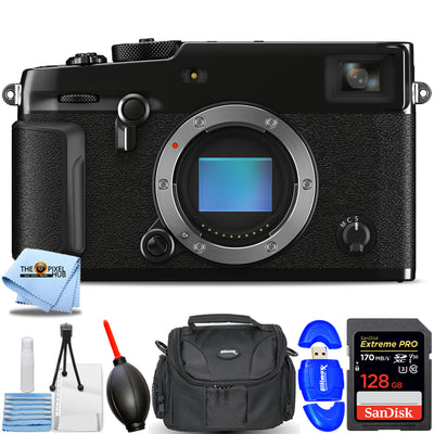 FUJIFILM X-Pro3 spiegellose Kamera (Schwarz) 600021381 - 7-teiliges Zubehörpaket