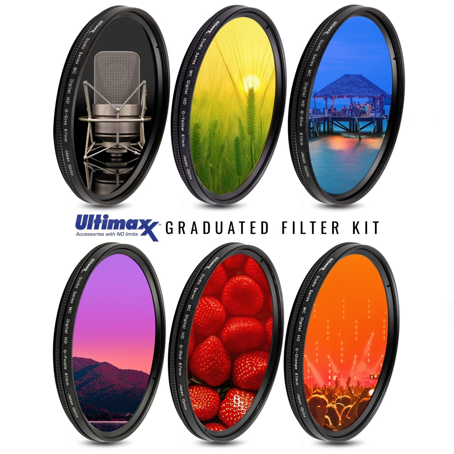 Ultimatives 58-mm-Zubehörset für Canon EOS Rebel SL2 SL3 T6i T6s T7i T8i 4000D