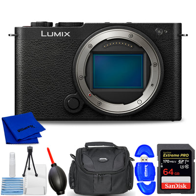 Panasonic Lumix S9 spiegellose Kamera (Gehäuse, tiefschwarz) DC-S9BODYK – 7-teiliges Paket