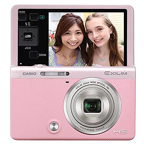 Casio Exilim EX-ZR55 Digital Camera Selfie Camera - Pink