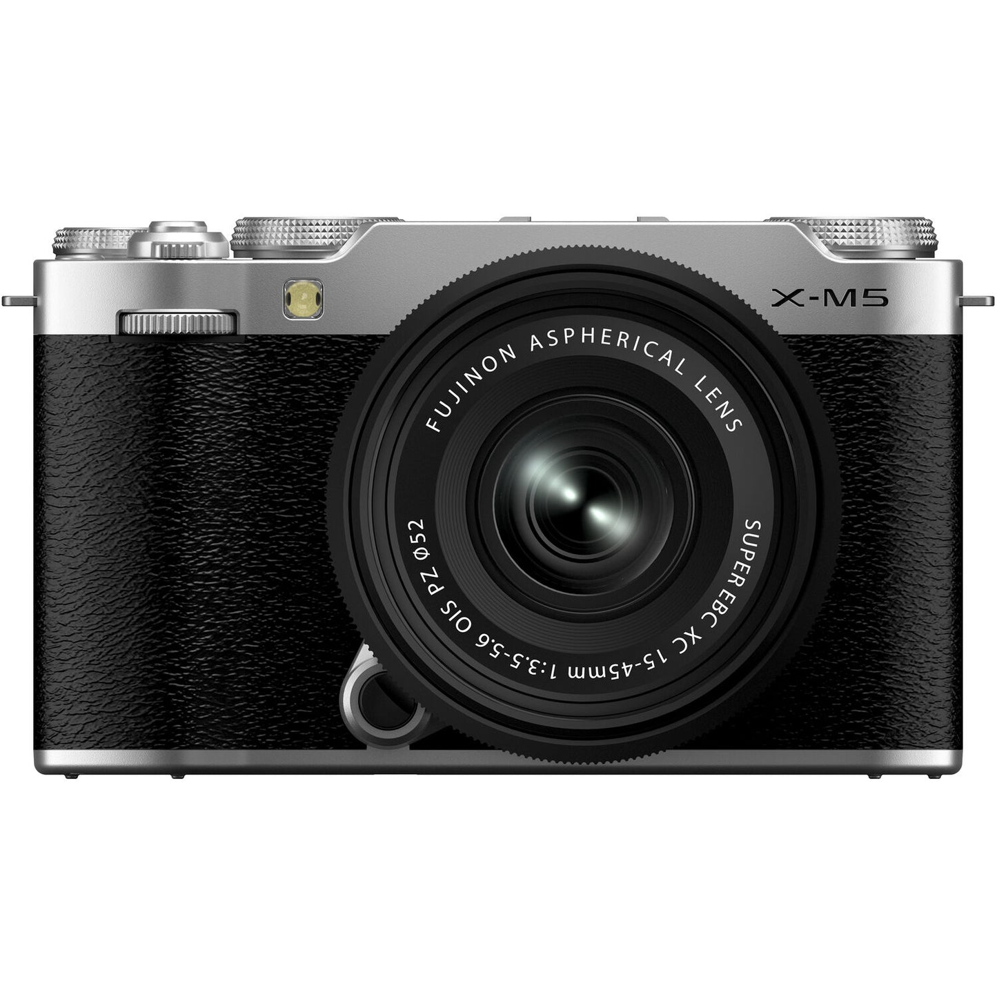 FUJIFILM X-M5 spiegellose Kamera mit XC 15–45 mm f/3,5–5,6 Objektiv (Silber) – 169007