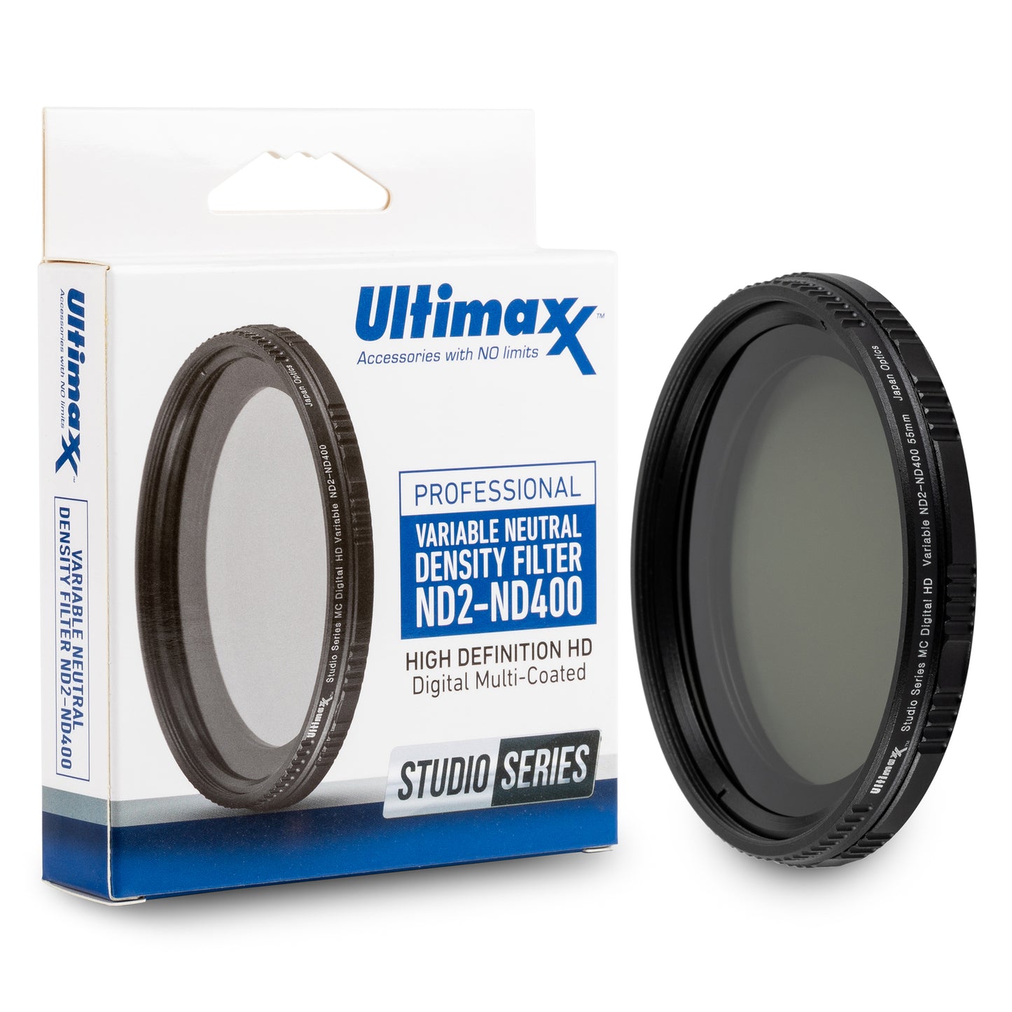 ULTIMAXX 77mm Variable Neutral Density Twisting Multi-Coated Filter ND2-ND400