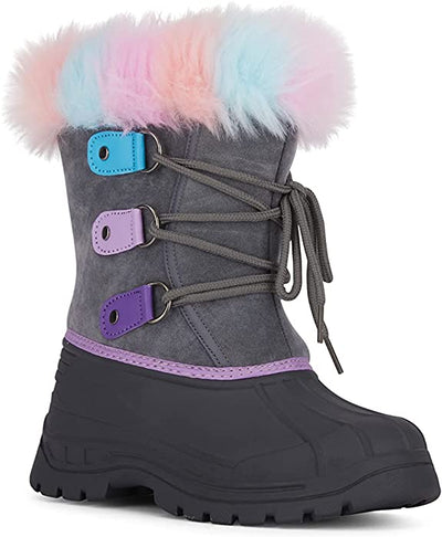 AQUAKIX Schneestiefel mit Regenbogenfell (Y11)