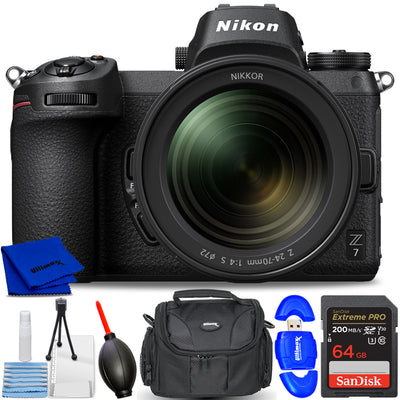 Nikon Z7 Mirrorless Camera with 24-70mm Lens 1594 - 7PC Accessory Bundle