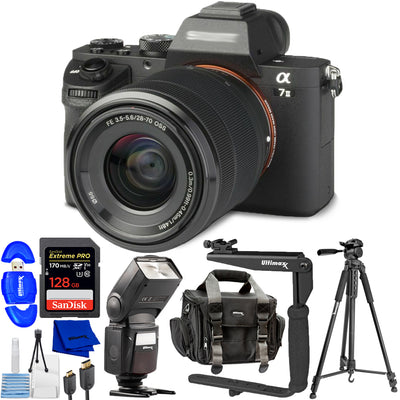 Sony Alpha a7II Digitalkamera mit Wechselobjektiv und 28-70-mm-Objektiv – Paket 2