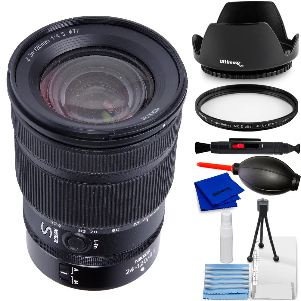 Nikon NIKKOR Z 24-120mm f/4 S Lens 20105 - 7PC Accessory Bundle