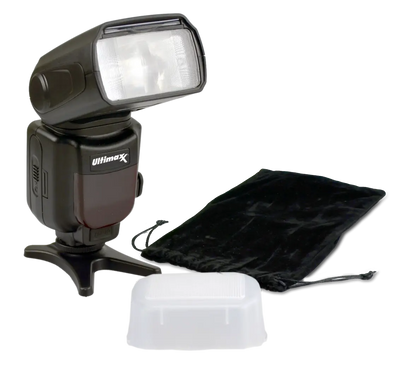 Universal Auto Flash w/ LCD Display by Ultimaxx, Slave Mode, Carry Pouch Ultimaxx