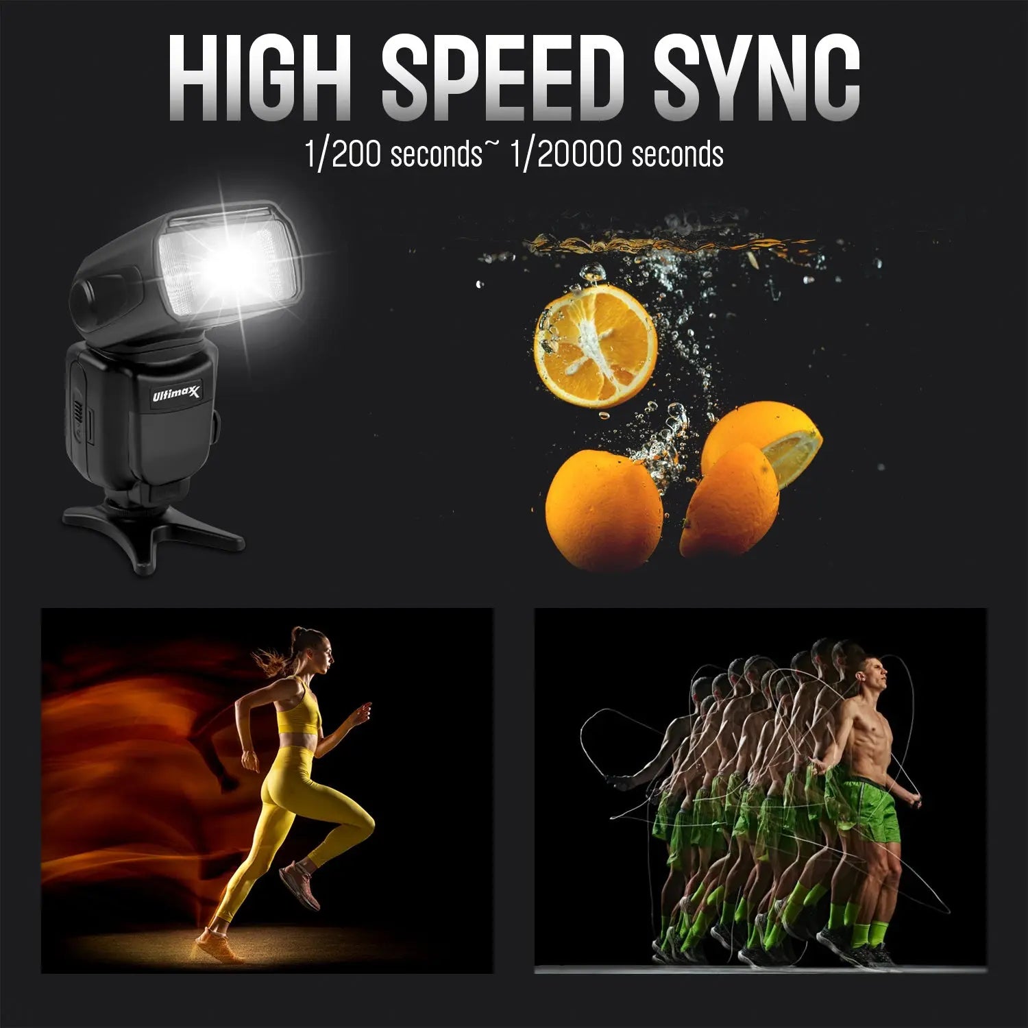 Universal Auto Flash w/ LCD Display by Ultimaxx, Slave Mode, Carry Pouch Ultimaxx