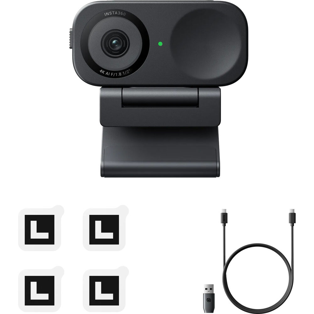 Insta360 Link 2C 4K AI Webcam CINSABNA – 6-teiliges Zubehörpaket