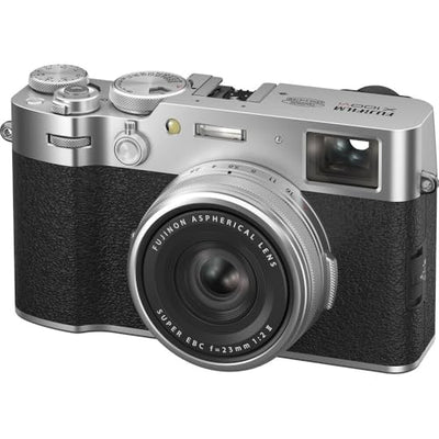 FUJIFILM X100VI Digitalkamera (Silber) 16821822 - 12-teiliges Zubehörpaket