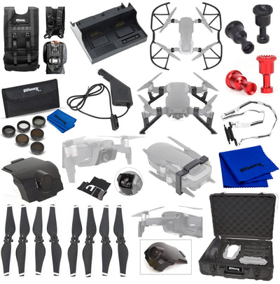 DJI Mavic Air Zubehörpaket inkl. Koffer, Weste, Propeller, Filter, Kit, Ladegerät + mehr