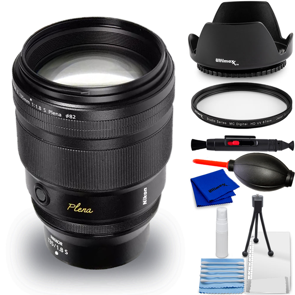 Nikon NIKKOR Z 135mm f/1.8 S Plena Lens 20123 - 7PC Accessory Bundle