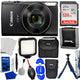 Canon Compact Digital Camera IXY650 (Black) IXY650BK - 10PC Accessory Bundle