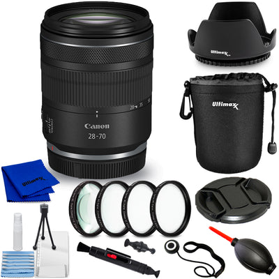 Canon RF 28-70mm f/2.8 IS STM Lens 6535C002 - 10PC Accessory Bundle