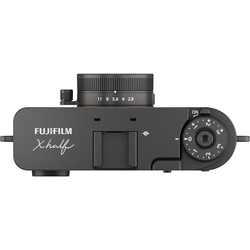 FUJIFILM X half Digital Camera (Charcoal Silver) 16954112 - 7PC Accessory Bundle