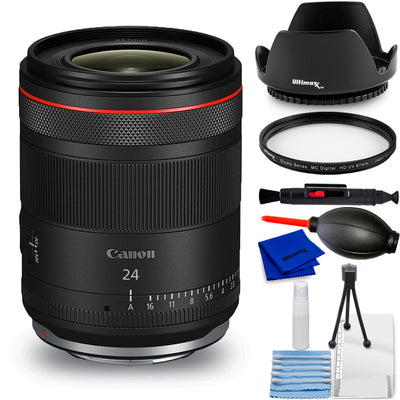 Canon RF 24mm f/1.4 L VCM Lens (Canon RF) 6907C002 - 7PC Accessory Bundle