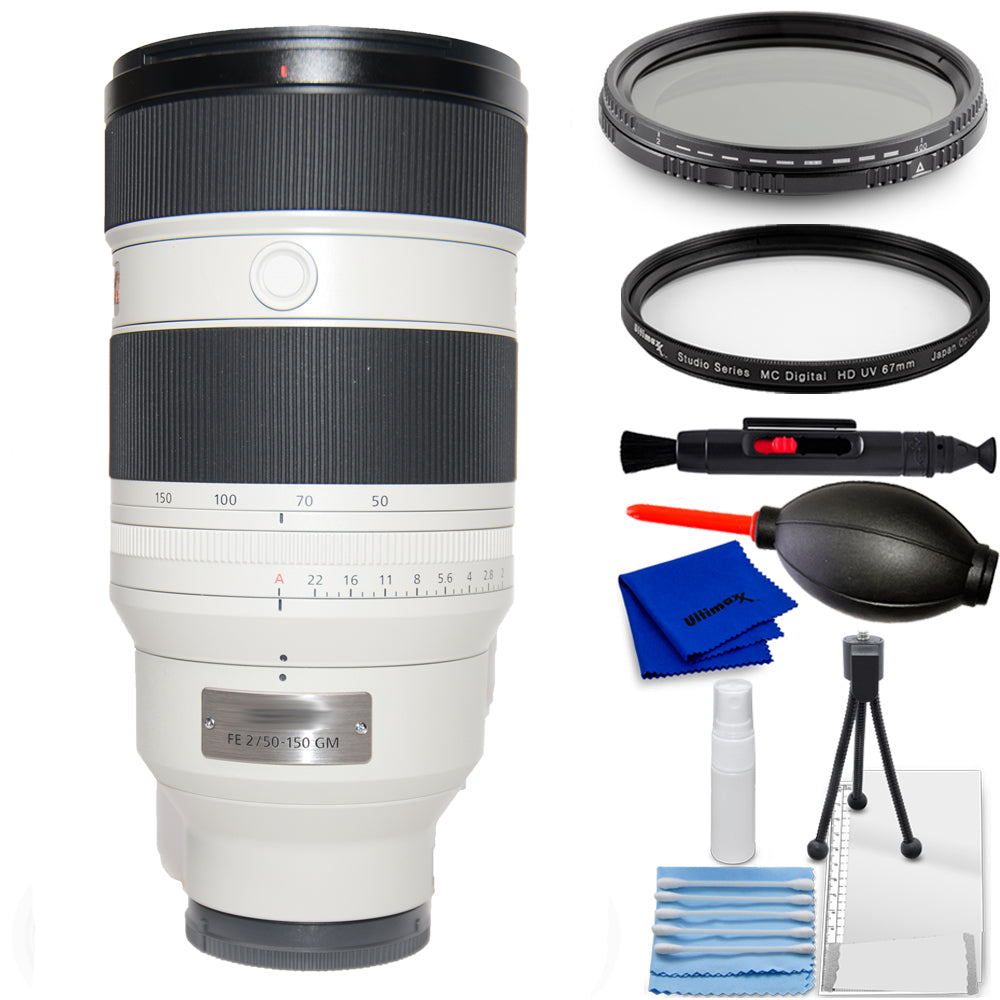 Sony FE 50-150mm f/2 GM Lens (Sony E) SEL50150GM - 7PC Accessory Bundle Sony