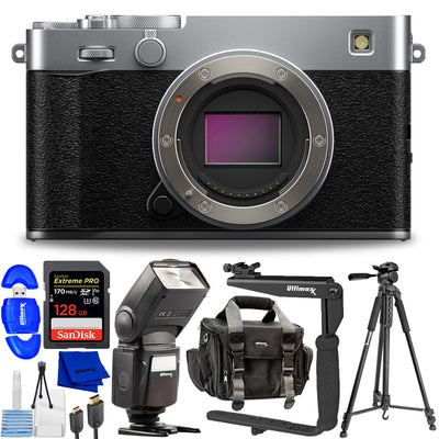 FUJIFILM X-E5 Mirrorless Camera Body (Silver) 16949923 - 10PC Accessory Bundle