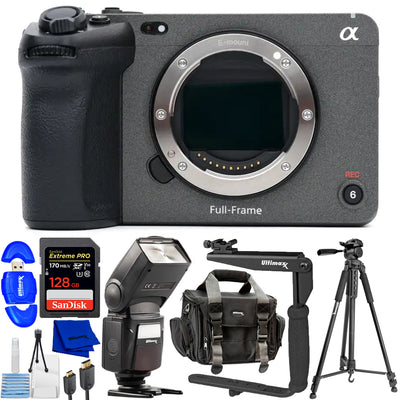 Sony FX3A Full-Frame Cinema Camera ILME-FX3A - 10PC Accessory Bundle