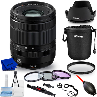FUJIFILM XF 16-50mm f/2.8-4.8 R LM WR Lens 16814817 - 10PC Accessory Bundle Fujifilm