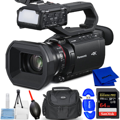 Panasonic CX20 Professional Compact 4K Camcorder w/ XLR Inputs - 7PC Bundle Panasonic